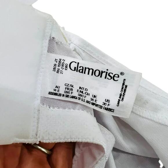 Glamorise MagicLift Seamless Support T Shirt Bra White 36F - Picture 9 of 10